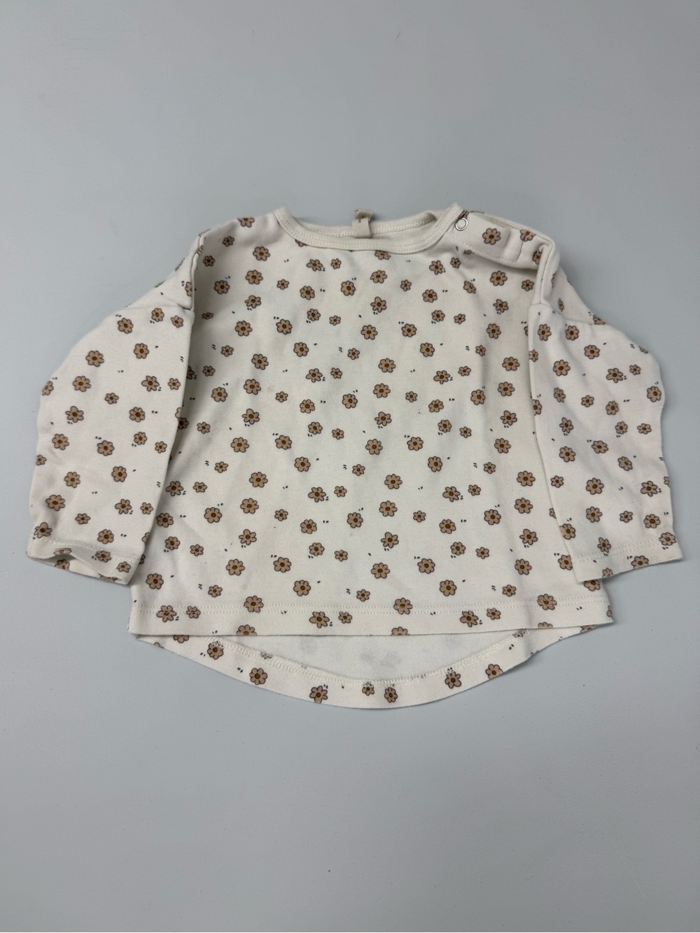 6-12M Quincy Mae Flower Long Sleeve Shirt